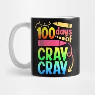 100 Days Of Cray Cray 100Th Days Of School Teacher Boys Girl Mug